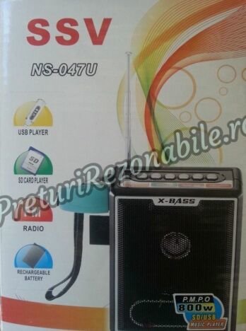 Radio cu boxa si MP3